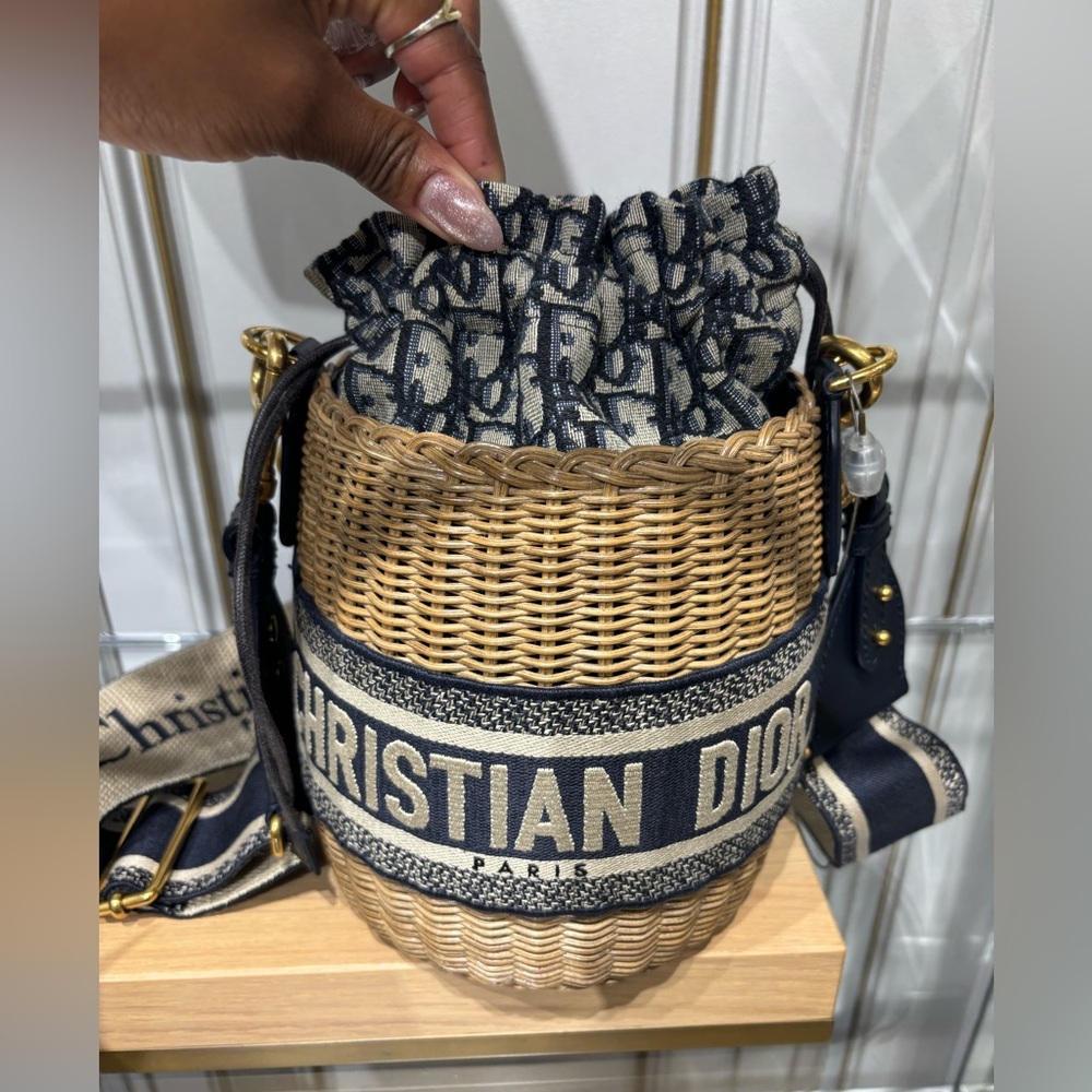 Dior Wicker Bucket Bag